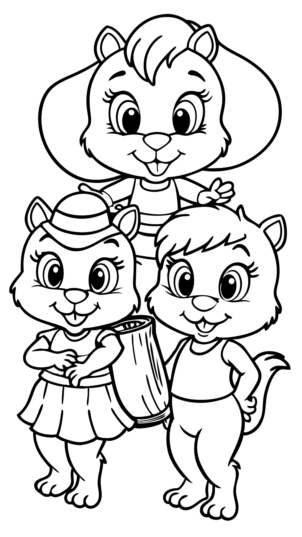 chipettes coloring pages